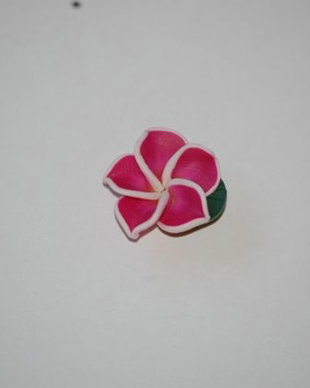 LFF154 - floare fimo roz inchis