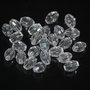 LMS815 - margele sticla albe 8x6 mm
