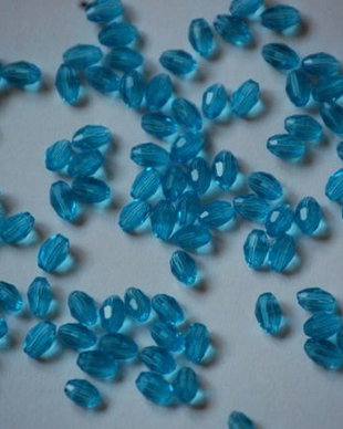 LMS503 - margele sticla albastre 5 mm
