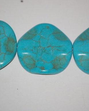 LPP30 - turcoaz floare 30 mm