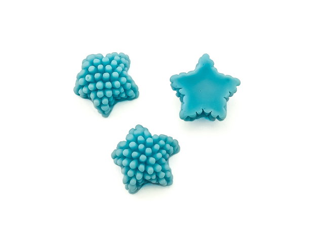 Cabochon rasina stea,  12x12x7 mm (cod 21-44)