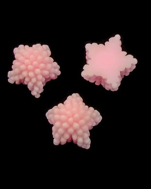 Cabochon rasina stea,  12x12x7 mm (cod 21-47)