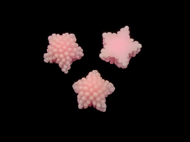 Cabochon rasina stea, 12x12x7 mm (cod 21-47)