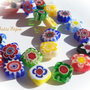 Millefiori romb aprox 3x8x8 mm