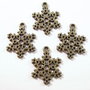 4buc Charms fulg de nea bronz antic - 2900