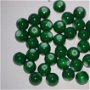LMS828 - margele sticla vopsite verde mat