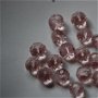 LMS1001 - margele sticla fatetate roz, 10 mm