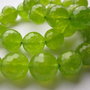 Agate fatetate 10 mm, verde crud