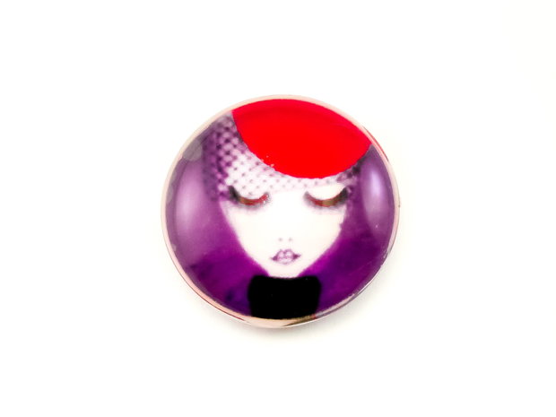 Cabochon sticla, 25 mm (cod 21-53)