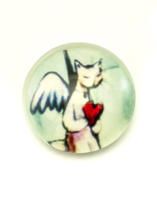 Cabochon sticla, 25 mm (cod 21-55)
