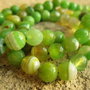 Agate fatetate 6 mm, nuante de verde