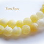 Agate frosted galbene aprox 6 mm