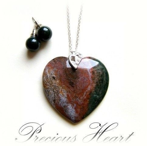 PRECIOUS HEART -SET&LANT ARGINT 925