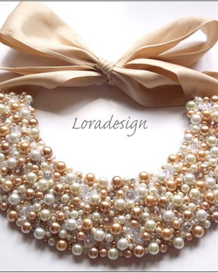 COLIER STATEMENT BEJ/IVORY/ALB CU FUNDA