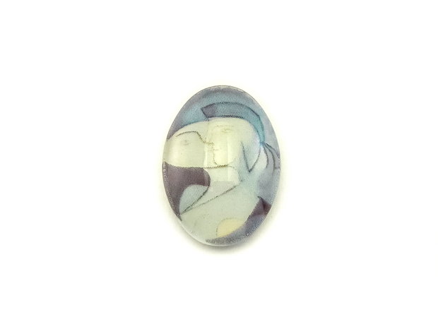 Cabochon sticla oval, 18x13x6 mm (cod 21-64)