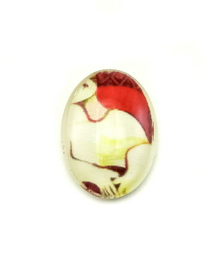 Cabochon sticla oval, 18x13x6 mm (cod 21-66)