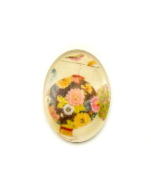 Cabochon sticla oval, 18x13x6 mm (cod 21-67)