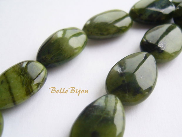 Briolete din jad canadian aprox 5x12x17-18 mm