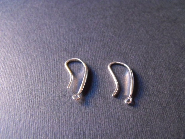 BAZA ARGINTIE PENTRU CERCEI - 22 X 10 MM ( 1 pereche )
