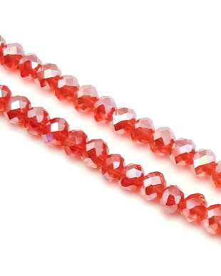 Cristale de sticla, rondele fatetate, 6x4 mm (cod 19-147)