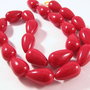 2buc Perle Mallorca rosu 18x11mm - 2944