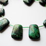 1b Chrysocolla  pandantiv trapezoidal  fatetata 25x15mm