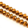 Margele de sticla, rondele fatetate, 10x8 mm (cod 19-153)