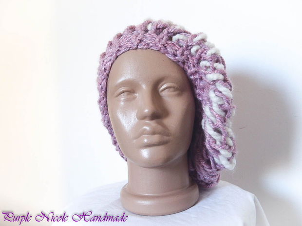 Caciula - bascuta - slouchy hat Liliac