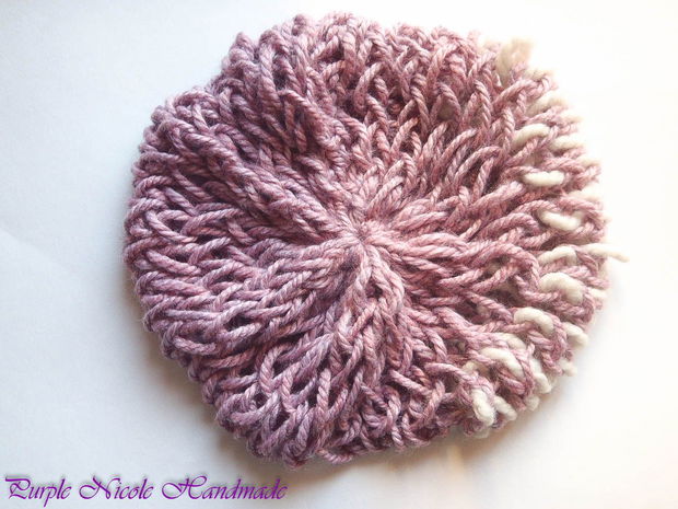 Caciula - bascuta - slouchy hat Liliac