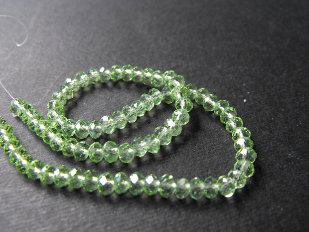 CRISTALE RONDELE FATETATE 3 X 4 MM