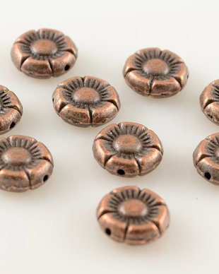 P440 Distantier floare2 cupru antichizat 10mm
