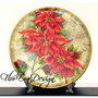 D0204 Farfurie decorativa din lemn 22cm
