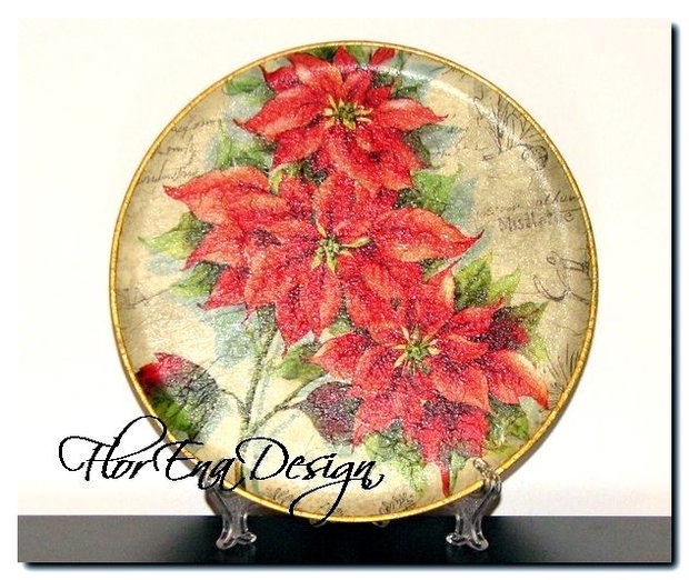 D0204 Farfurie decorativa din lemn 22cm REZERVAT