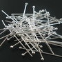 Ace cu bila placate argint 30 x 0,7mm (10buc) (SP0049)