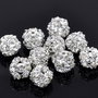 1b Margea metalica shamballa cu rhinestone , 10mm (spa 15)