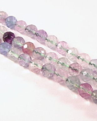 2966 55buc Fluorit sfere fatetate 6mm