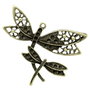 1b Pandantiv libelula finisaj bronz dimensiuni mari 43x34mm (BZ0048)