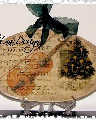D0212 Sonata iernii - decoratiune pe lemn