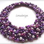 COLIER STATEMENT VIOLET/LILA/ALB