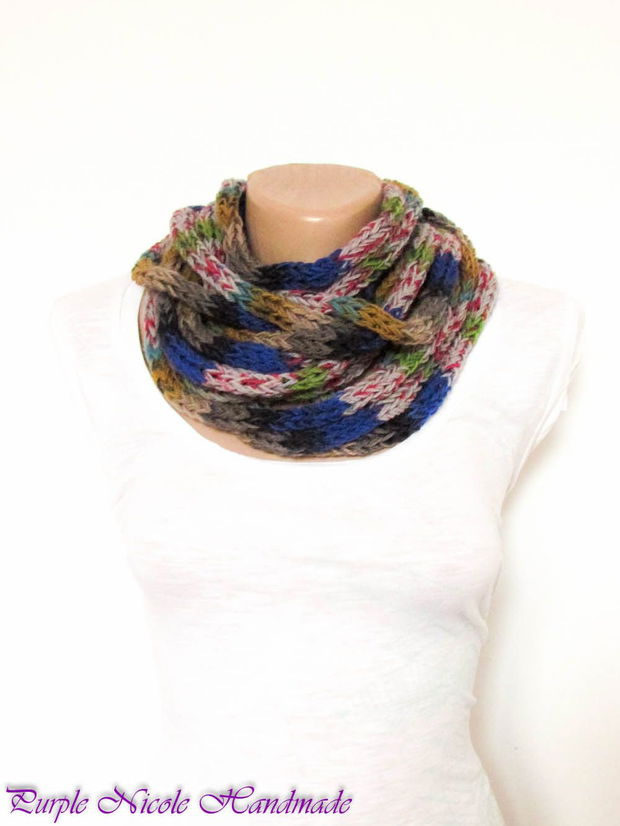 Neckwarmer circular tuburi Picatele