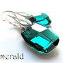 EMERALD - CERCEI ARGINT SI E. SWAROVSKI- rezervat!