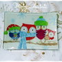 Farfurii decorative cu motiv de sarbatori - Bufnite