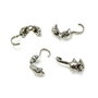 Cupa nod stea, placata cu argint antichizat, 7x5 mm – 2 buc (cod 12-11)