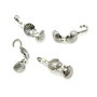 Cupa nod scoica, placata cu argint antichizat, 9x5 mm – 2 buc. (cod 12-12)