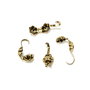Cupa nod floare, placata cu aur antichizat, 8x5 mm – 2 buc (cod 12-14)