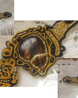 Bratara black gold