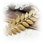 1b Element decorativ raw brass 90x30mm (BZLAK 53)