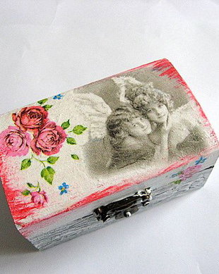 cutie lemn decorata 21077