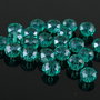 C632 Cristal fatetat 8x6mm nuanta verde-albastru