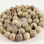 2980 - 4buc Coral fosilizat sfere 8mm